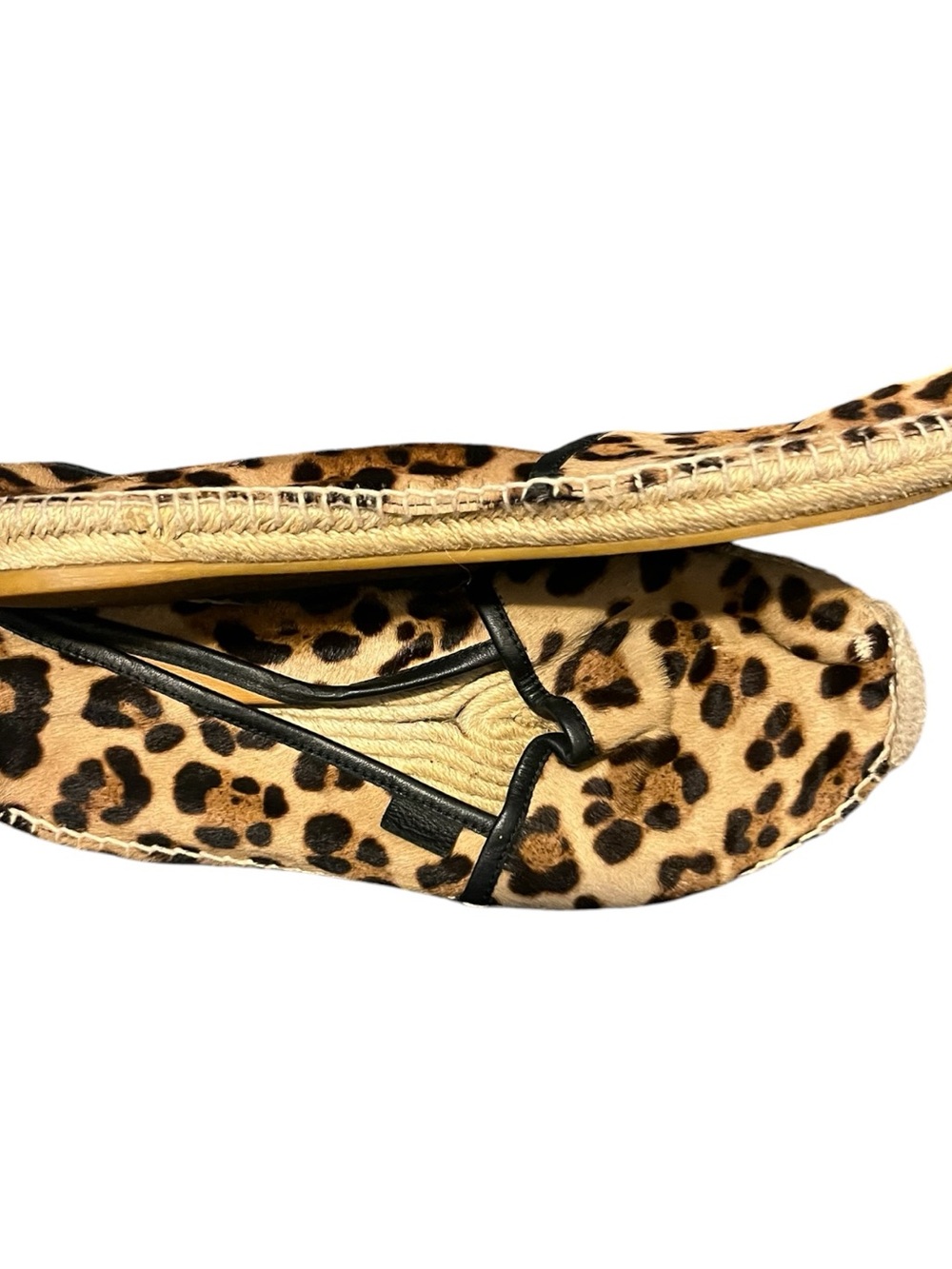 Gucci Women Leopard Print Calf Hair Espadrille - Picture 2 of 7
